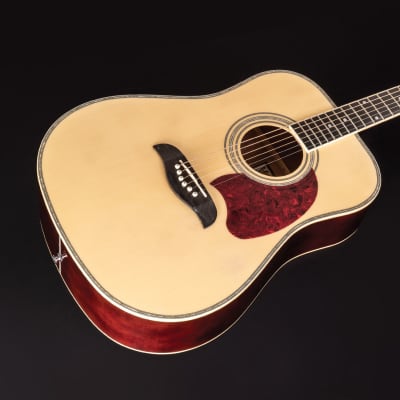Oscar Schmidt OG2N Dreadnought Select Spruce Top Mahogany Neck 6-String Acoustic Guitar - Natural image 2