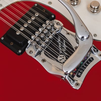 1960s Mosrite Ventures Model XII Vintage 12 String Electric Guitar Red w/ Case, USA-Made image 8