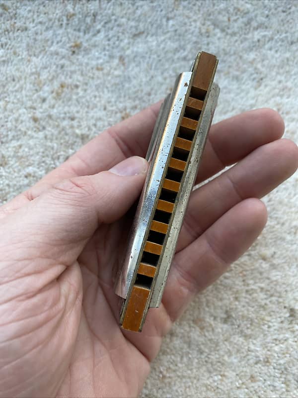 Vintage Echo Super Vamper Harmonica by M.Hohner & Yellow | Reverb UK