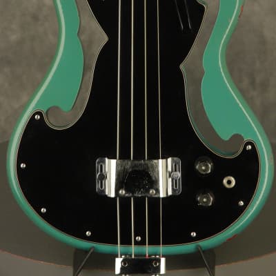 RARE 1960's Ampeg AEB-1 Scroll Bass original BLUE + BLACK!!! image 1