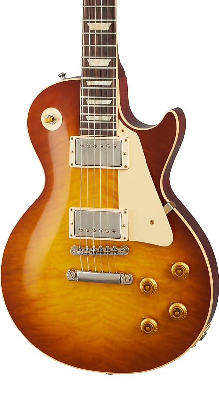 Mint Gibson Custom 1959 Les Paul Standard Reissue VOS Iced Tea Burst w/case image 1