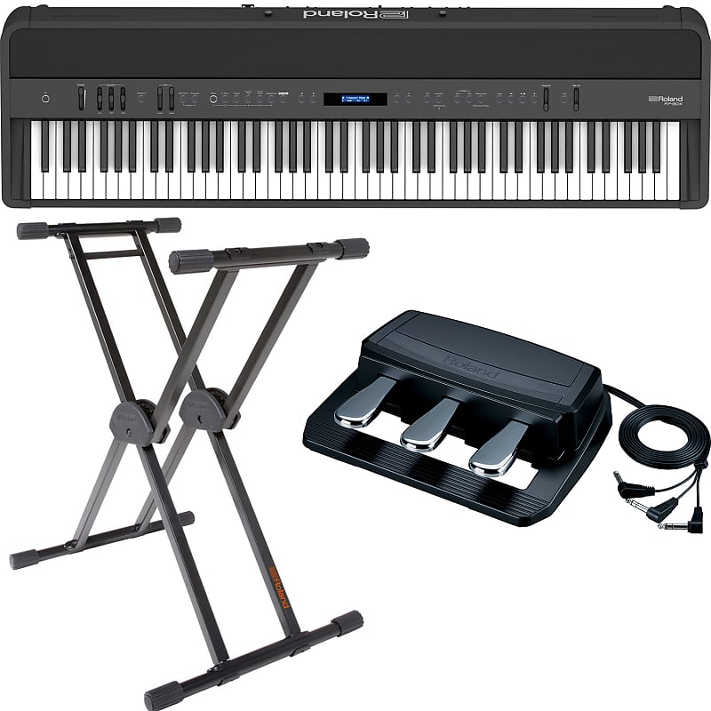 Roland FP-90X 88-Key Digital Piano Keyboard, Black W/ Stand | Reverb