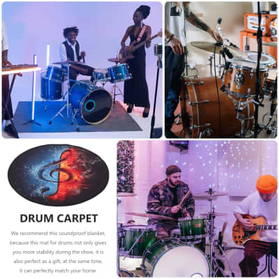 Drum Rug, Drum Mat, Electrical Drum Carpet Soundproof Rug Pads Drum  Accessories for Electric Drums Jazz Drum Set, Gift for Drummers, Drum  Accessories