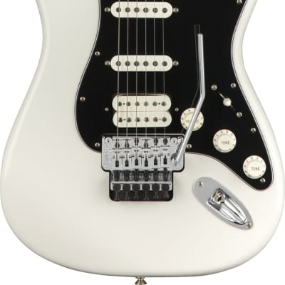 Fender Player Stratocaster Floyd Rose HSS Electric Guitar, Maple FB, Polar White image 1