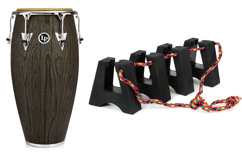 Latin Percussion Uptown Sculpted Ash Conga Bundle with Latin