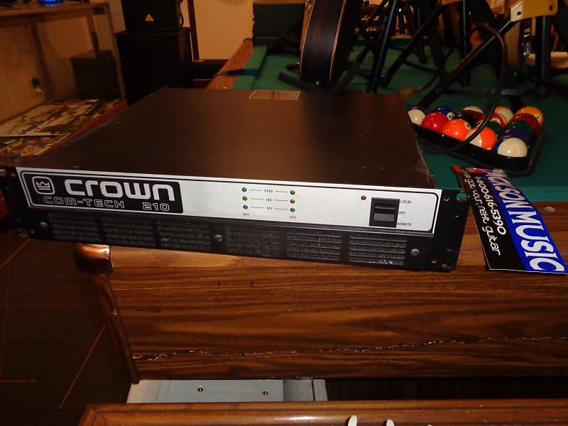 Crown ComTech 210 2 Channel Power Amp Reverb