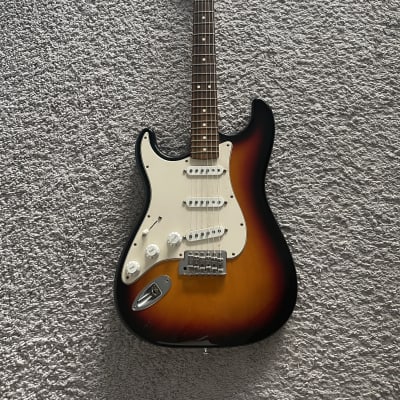 Fender Standard Stratocaster 2003 MIM Sunburst Lefty Left-Handed Strat Guitar for sale