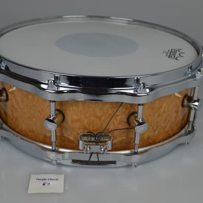 Sonor Delite snare drum S1405M Birdseye Amber 14" x 5" image 10