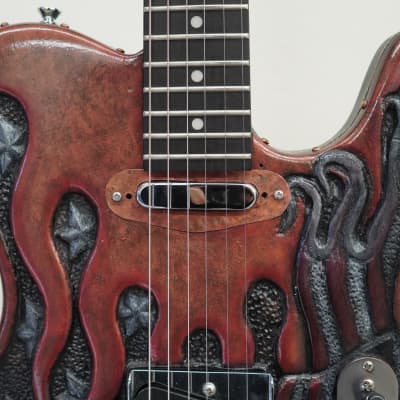 AIO Custom Art Electric Guitar - American Eagle w/Gator Hard Case image 5