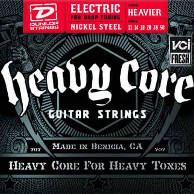 Dunlop DHCN Heavy Core Electric Guitar Strings - 11-50 image 2