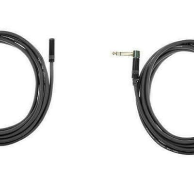 2 Elite Core Audio HEX10 Headphone Extension Cable (1/4" TRS R/A - 3.5MM Female) image 1