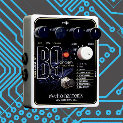 Electro Harmonix C9 Organ Machine Guitar Effects Pedal Demo Review