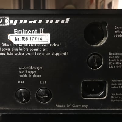 Dynacord Eminent II 1968 great collectible and ready to jam German made tube amp 80W image 4