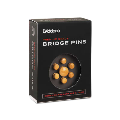 D'Addario PWPS6 Bridge Pin/end Pin set Boxwood for Acoustic Guitar image 4