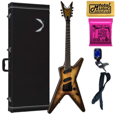 Dean ML 7 String Select Multiscale Kahler Guitar, Ebony, Bundle image 1