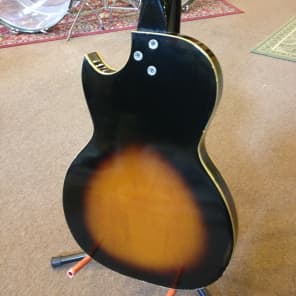 Kay K1963 value leader 60s Sunburst 3 pickup image 5