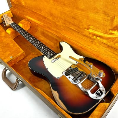 2012 Fender American Vintage '64 Telecaster Relic – 3 Tone Sunburst image 1
