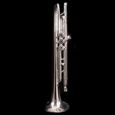 King 1117SP King Marching Brass - Background Brass Silver-Plate Finish image 4