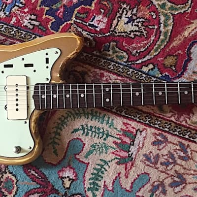 1963 Fender jazzmaster original custom color shoreline gold body image 2