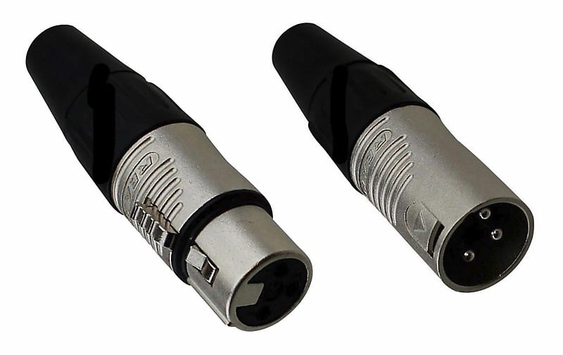 1 Pair Rean Rc3f And Rc3m 3 Pin Xlr Cable Mount Connectors Reverb 6639