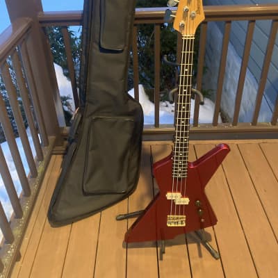 Ibanez DT600-FR Destroyer Bass 1983 - Fire Red image 1