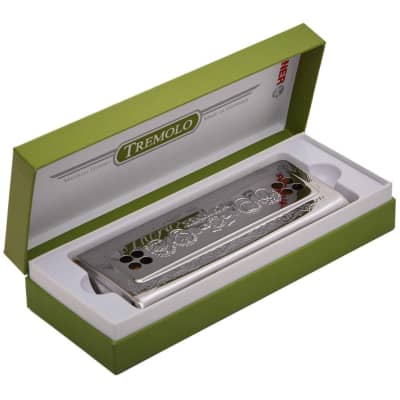 Hohner 2x32 CG Echo Harp Tremolo Harmonica Key of C & G image 3