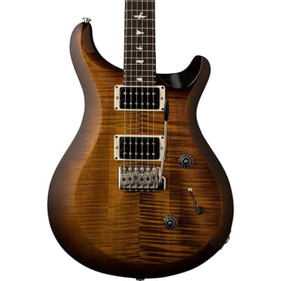 PRS Paul Reed Smith S2 Custom 24 Gloss Pattern Thin Electric Guitar (with Gig Bag), Black Amber for sale