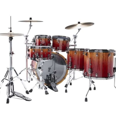 Tama Starclassic Walnut/Birch WBS52RZBBSVBF 2024 - Vermillon Bosse Fonce Fade image 2
