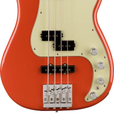 Fender Player Plus Precision Electric Bass. Maple Fingerboard, Fiesta Red image 2