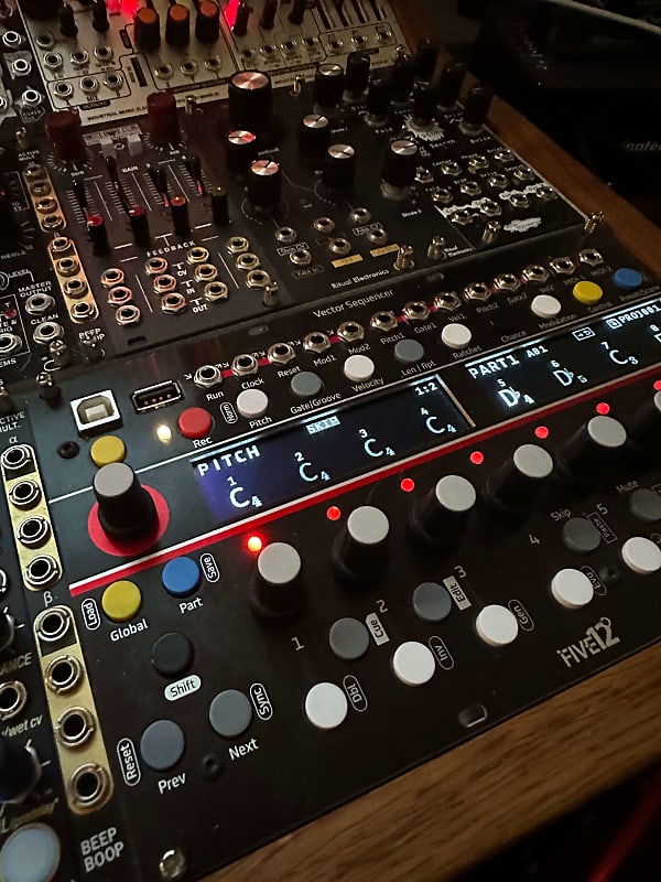 Five12 Vector Sequencer (Eurorack Sequencer) Black Reverb UK