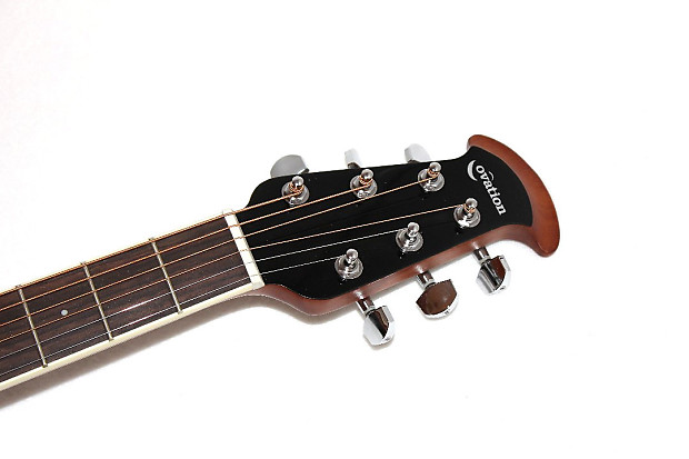 Ovation Celebrity CA24-1 Mid-Depth Sunburst Acoustic-Electric Guitar w/ Case