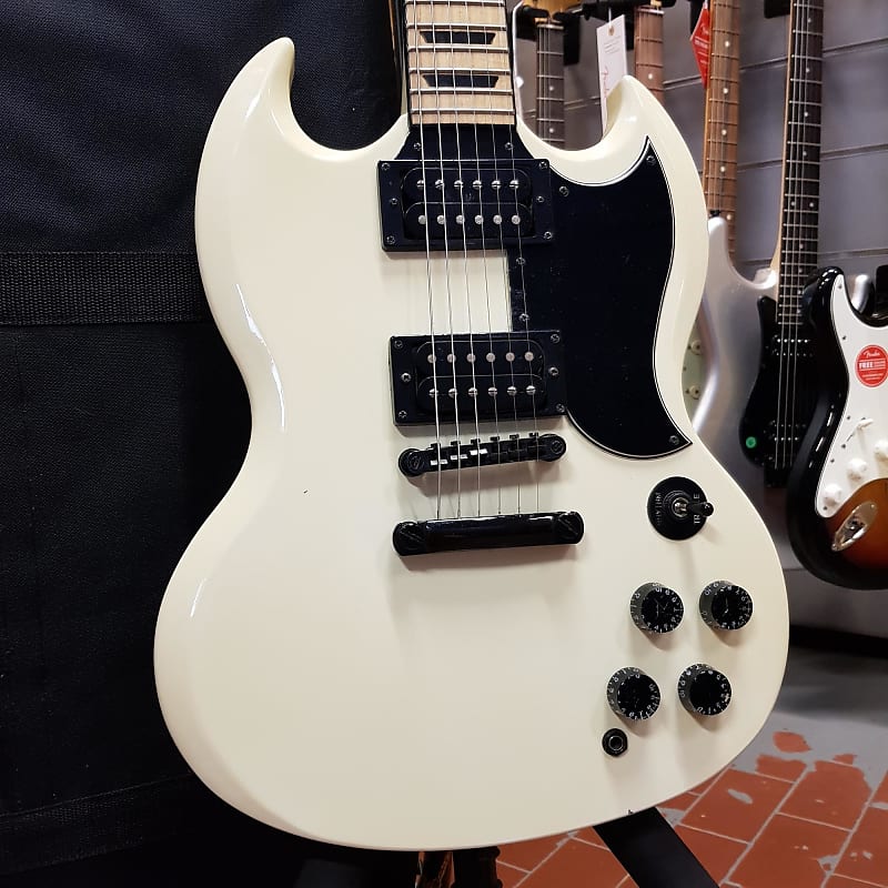 Epiphone Sg G 400 Custom Shop Limited Edition Alpine White Negative |  Reverb Australia