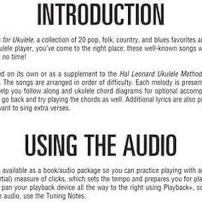 Easy Songs for Ukulele - Play the Melodies of 20 Pop, Folk, Country, and Blues Songs image 3