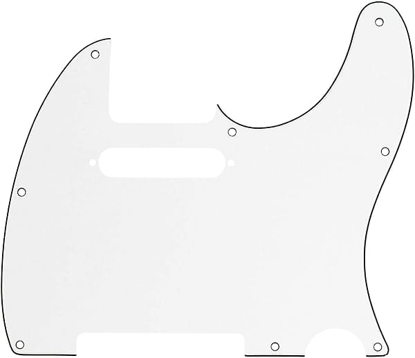 Fender Pickguard Telecaster  8-Hole Mount Parchment 3-Ply image 1