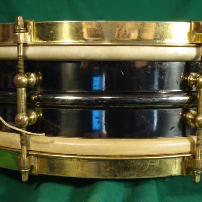 Ludwig Inspiration Snare Drum c.1918-26 Black Nickel/Gold image 14