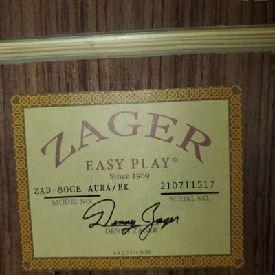 Zager ZAD80CER "Aura" Black Lacquer Special Edition - Black image 9