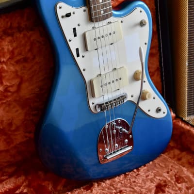 1997 Fender Japan O-Serial JM66 ’62 Reissue Jazzmaster Lake Placid Blue w/Matching Headstock CIJ Offset image 3