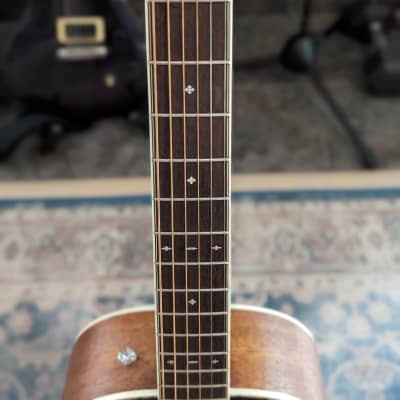 Fender Paramount PS-220E Parlor Acoustic-Electric Guitar - Aged Cognac Burst image 3