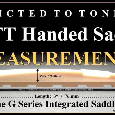 Takamine LEFT Handed G Series Integrated TUSQ Saddle  / OEM Part / Authorized Dealer image 3
