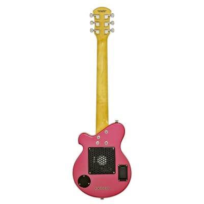 Pignose PGG-200-PKPL Short-Scale Mini Electric Guitar, Built-In Amp, Pink Paisley image 2