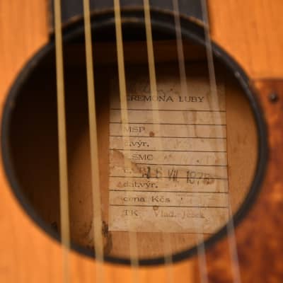 Cremona 533 - vintage parlor travel acoustic guitar, 1975, Czechoslovakia (Luby) image 8