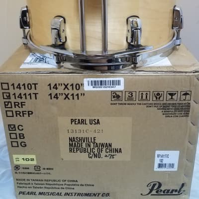 Pearl Reference 14x11 Natural Maple Tom Drum #102 w/Optimount NEW - Authorized Dealer - WorldShip image 2