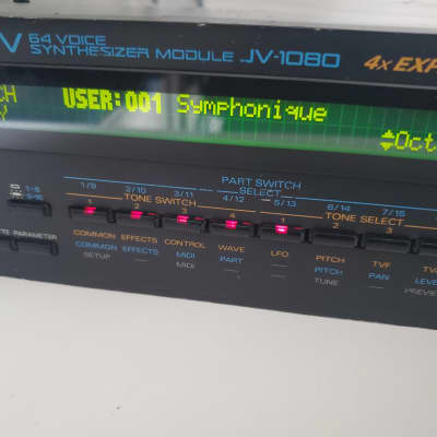 Roland JV-1080 64-Voice Synthesizer Module 1994 - 2001 - Black