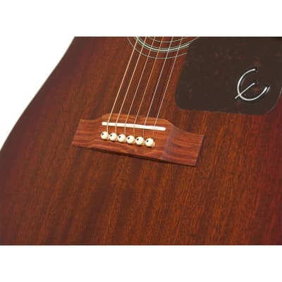 Epiphone AJ-220S Advanced Jumbo Acoustic Guitar (Mahogany Burst) image 6