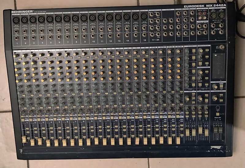 Behringer Eurodesk MX2442A 24-Channel 4-Bus Mixing Console 2000s - Blue