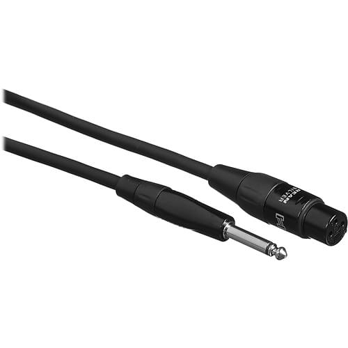 Hosa Technology Pro REAN XLR Female to 1/4" TS Hi-Z Microphone Cable - 10' image 1