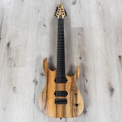 Mayones Duvell BL 7 Guitar, 7-String, Ebony Fretboard, Black Limba Body image 3