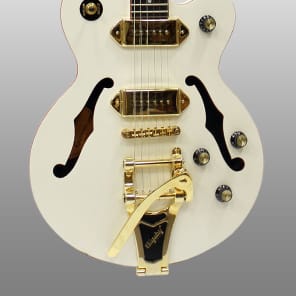 New Pearl White Epiphone Wildkat Royale Semi Hollowbody Guitar W/Bigsby image 1