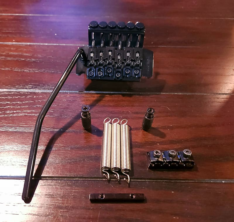 Takeuchi TRS-101 Floyd Rose Tremolo Bridge 1980s - Black (RH) | Reverb