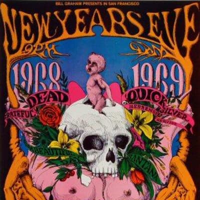 Grateful Dead Mardi Gras 1995 Tour Poster Framed 2938/25000